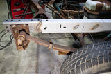 Close-up shot of Rust Buster Over-Axle Frame Stiffeners For 1988-1998 GM K-Series RB7303 installed to the frame