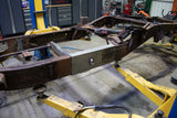 Wide angle, side view, of the Rust Buster Center Frame Repair Kit For 1997-2003 Ford F-150 RB7004 installed to the frame rail