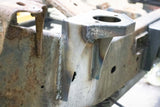 Close-up shot of the Rust Buster Rear Cab Mount For 2004-2008 Ford F-150 RB7078 installed to the frame rail