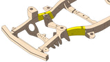 Diagram highlighting Rust Buster Front Frame Repair Kit For 2003-2015 Toyota Tacoma/4Runner RB7119