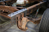 Side view of the Rust Buster Rear Frame Repair Kit For 1988-1998 GM C/K-Trucks RB7301 installed to the frame rail