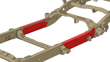 Diagram highlighting Rust Buster Center Frame Repair Kit For 1999-2006 GM Pickups RB7318