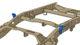 Diagram highlighting Rust Buster Forward Bed Mount For 1999-2006 GM Pickups RB7316