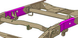 Diagram highlighting Rust Buster Over-Axle Frame Repair Kit For 1999-2006 GM Pickups RB7321