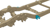 Diagram highlighting Rust Buster Front Cab Mount For 1999-2013 GM Pickups RB7324