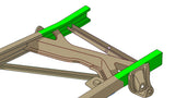 Diagram highlighting Rust Buster Rear Frame Repair Kit For 1988-1998 Chevrolet C/K 1500 & 2500 RB7327