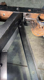 Rust Buster Spare Tire Rear Forward Crossmember Support For 1988-1998 C/K Trucks RB7332 bolted to the frame rail