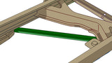 Diagram highlighting Rust Buster Spare Tire Rear Forward Crossmember Support For 1988-1998 C/K Trucks RB7332