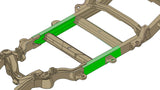 Diagram highlighting Rust Buster Center Frame Repair Kit For 1988-1998 GM C/K RB7347