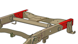 Diagram highlighting Rust Buster Rear Frame Repair Kit For 1999-2006 GM Pickups RB7349