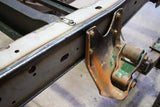 Close up look at Rust Buster Rear Frame Repair Kit For 1973-1987 Chevy K10/K20 RB7352 installed to the frame 