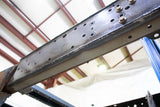 View from beneath Rust Buster Center Rear Frame Repair Kit For 1973-1987 Chevy K10/K20 RB7355 installed to the frame rail