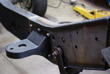 Side view of Rust Buster Front Frame Repair Kit For 1973-1987 Chevy K10/K20 RB7357 installed to the frame