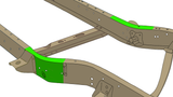 Diagram highlighting Rust Buster Front Frame Repair Kit For 1973-1987 Chevy K10/K20 RB7357