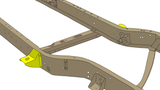 Diagram highlighting Rust Buster Front Cab Mount for 1973-1980 Chevy C10/K10