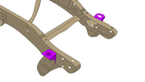 Diagram highlighting Rust Buster Core Support Mount For 1973-1980 Chevy C/K10/K20 RB7360