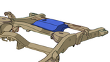 Diagram highlighting Rust Buster Spare Tire Plate Mounting Plate For 2000-2006 GM SUV's RB7415