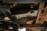 Opposing side view of Rust Buster Spare Tire Plate Mounting Plate For 2000-2006 GM SUV's RB7415 installed to the frame