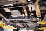 Rust Buster Transmission Crossmember For 2007-2014 GM Frames RB7424 installed to the frame