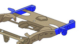 Diagram highlighting Rust Buster Rear Frame Repair Kit for 2004-2012 Chevy Colorado & GMC Canyon Crew Cab RB7501