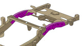 Diagram highlighting Rust Buster Over Axle Frame Repair Kit for 2004-2012 Colorado/Canyon RB7502