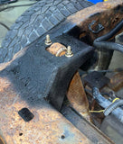 Rust Buster Rear Upper Shock Mount for 2004-2012 Colorado/Canyon RB7506 installed to the frame as seen from the rear of the vehicle