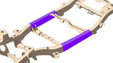 Diagram highlighting Rust Buster Center Frame Repair Kit for 2007-2014 Toyota FJ Cruiser RB8433