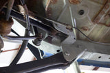 Opposing side view of Rust Buster Rear Frame Repair Kit For 1997-2006 Jeep Wrangler RB4010 installed to the frame rail